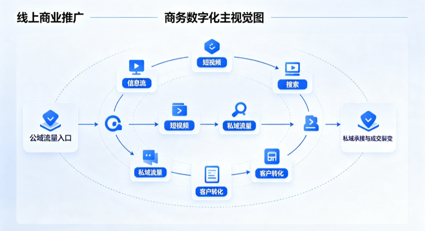 水磨沟区线上商业推广怎么做？全域流量闭环搭建与低成本转化实战指南